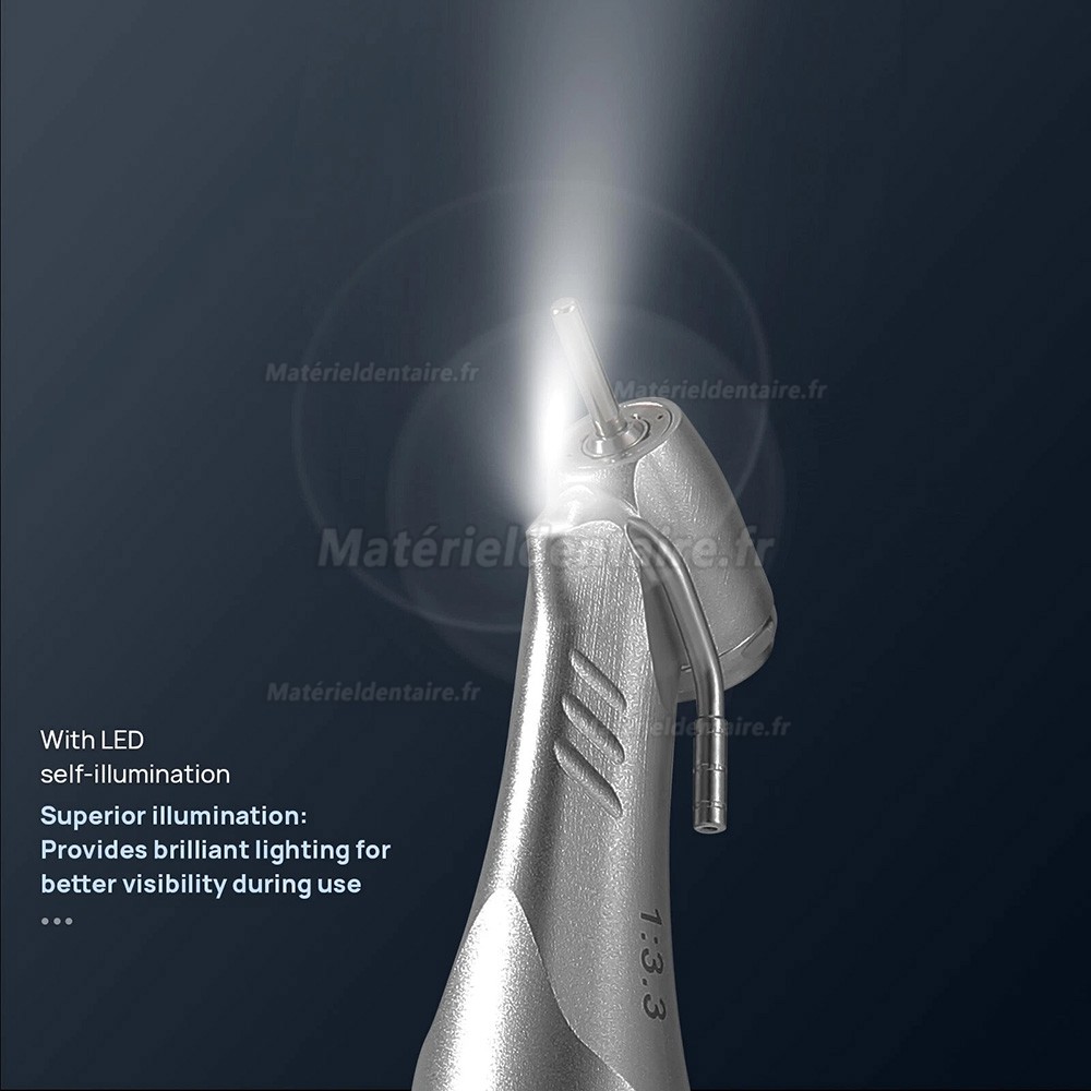 Pièce à main contre-angle COXO CX235C7-7 45° LED multiplicateur 1:5